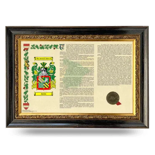 Arces Armorial Landscape Framed - Heirloom