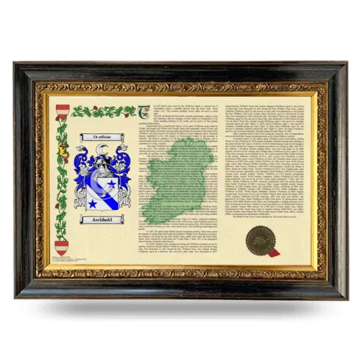 Archbold Armorial Landscape Framed - Heirloom