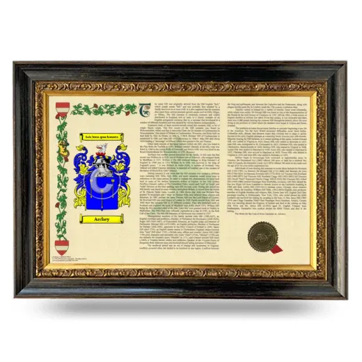 Archey Armorial Landscape Framed - Heirloom
