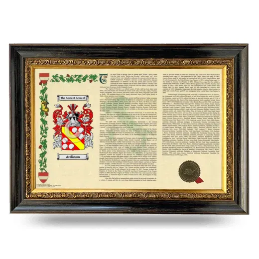 Ardisson Armorial Landscape Framed - Heirloom