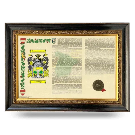 Arechiga Armorial Landscape Framed - Heirloom
