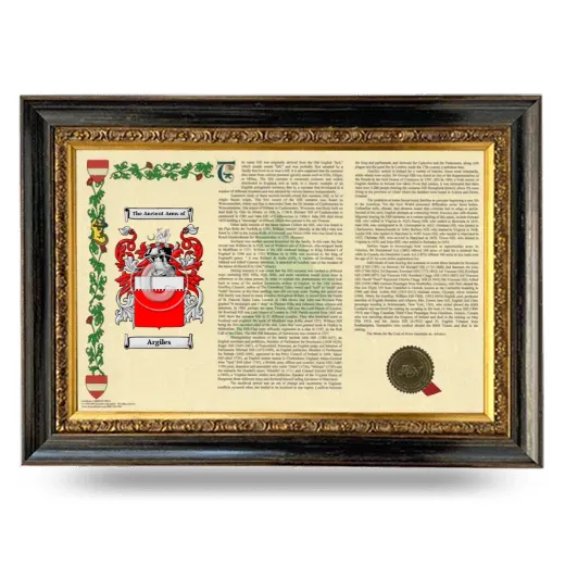 Argiles Armorial Landscape Framed - Heirloom