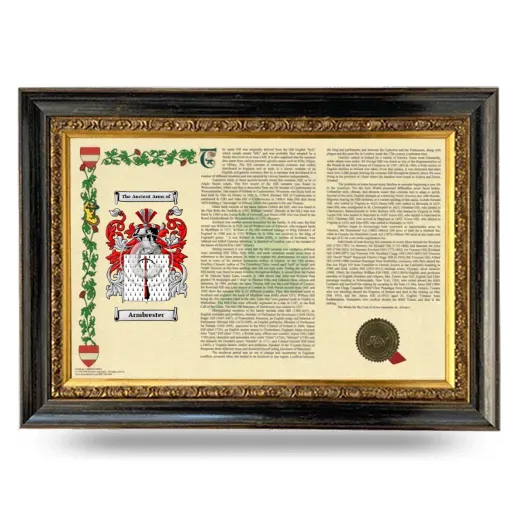 Armbrester Armorial Landscape Framed - Heirloom