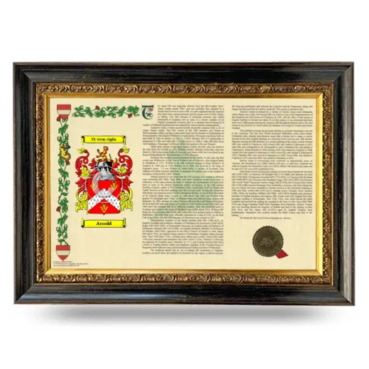Arnold Armorial Landscape Framed - Heirloom