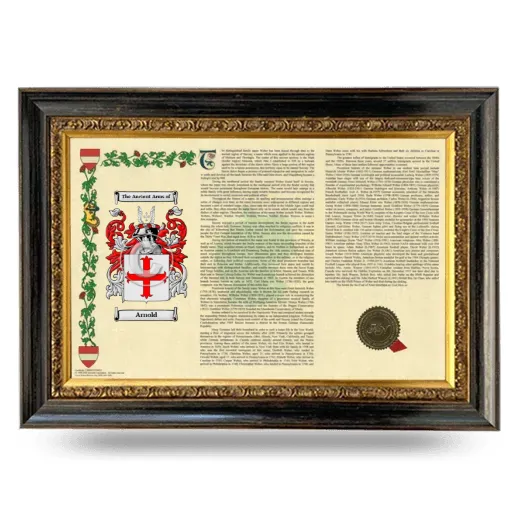 Arnold Armorial Landscape Framed - Heirloom