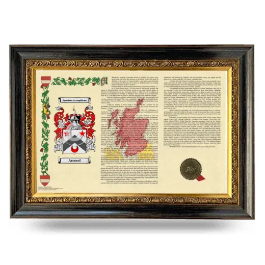Arnoud Armorial Landscape Framed - Heirloom