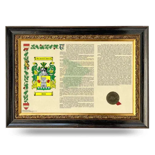 Arsu Armorial Landscape Framed - Heirloom