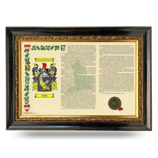 Artois Armorial Landscape Framed - Heirloom