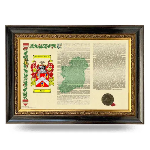 Artor Armorial Landscape Framed - Heirloom