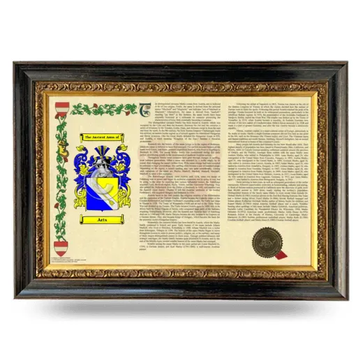 Arts Armorial Landscape Framed - Heirloom