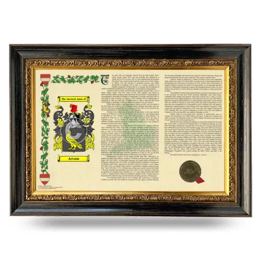 Artson Armorial Landscape Framed - Heirloom