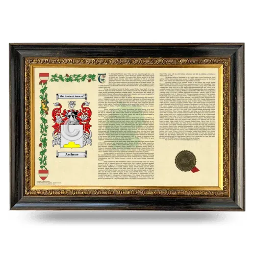 Aschaue Armorial Landscape Framed - Heirloom