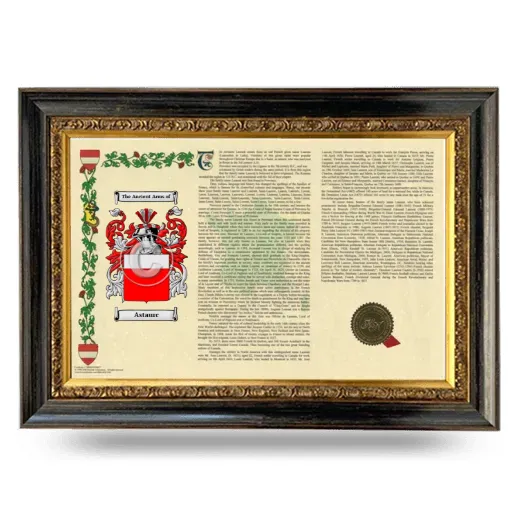 Astaurc Armorial Landscape Framed - Heirloom