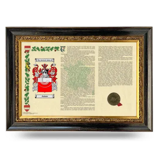 Astors Armorial Landscape Framed - Heirloom