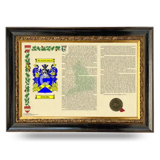 Attersley Armorial Landscape Framed - Heirloom