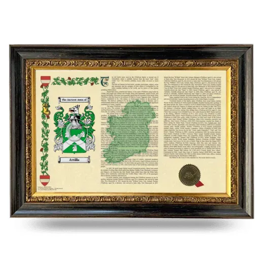 Attilla Armorial Landscape Framed - Heirloom