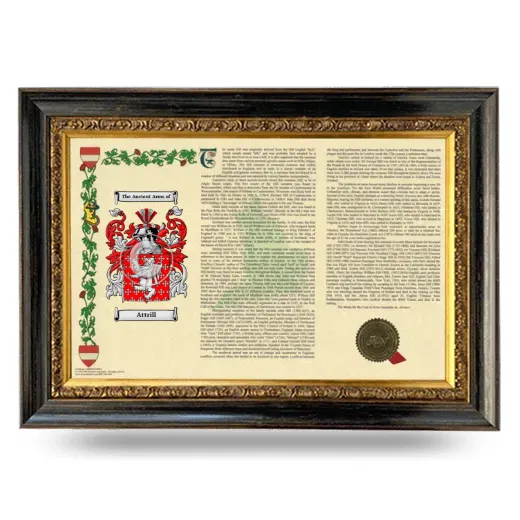 Attrill Armorial Landscape Framed - Heirloom
