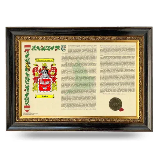Auden Armorial Landscape Framed - Heirloom