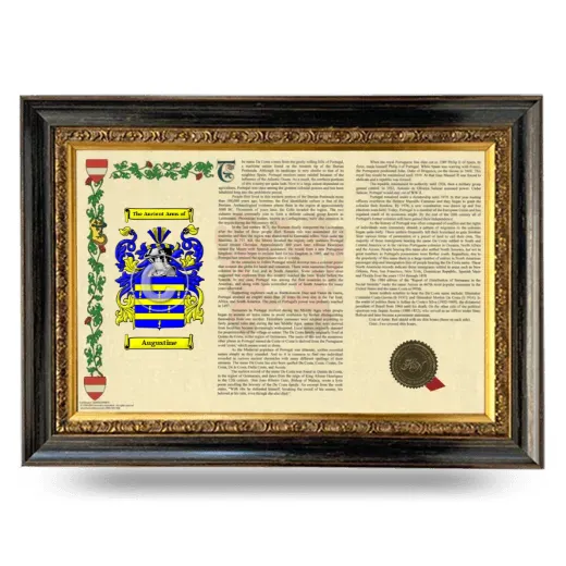Augustine Armorial Landscape Framed - Heirloom
