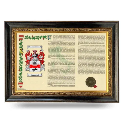 Augustini Armorial Landscape Framed - Heirloom