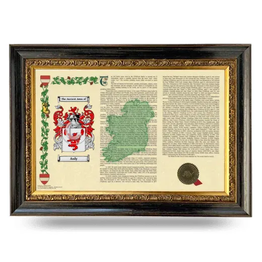 Auly Armorial Landscape Framed - Heirloom