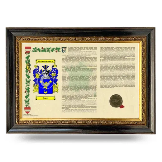 Aurel Armorial Landscape Framed - Heirloom