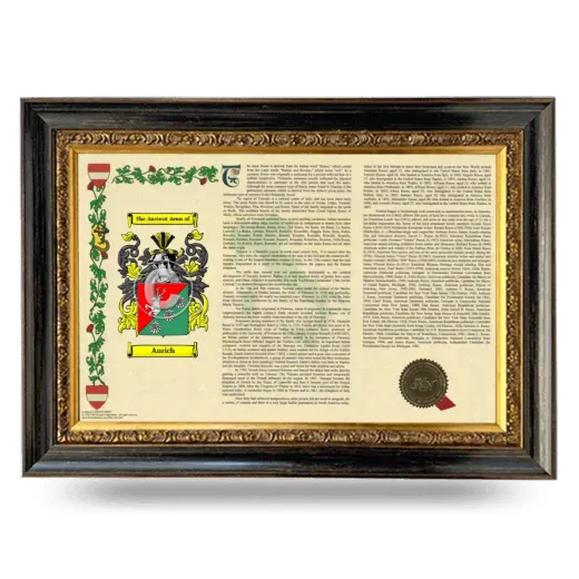 Aurich Armorial Landscape Framed - Heirloom