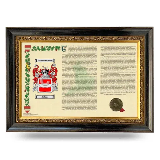 Axtens Armorial Landscape Framed - Heirloom