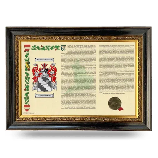 Aykeworthey Armorial Landscape Framed - Heirloom
