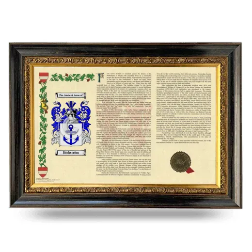 Bäckström Armorial Landscape Framed - Heirloom