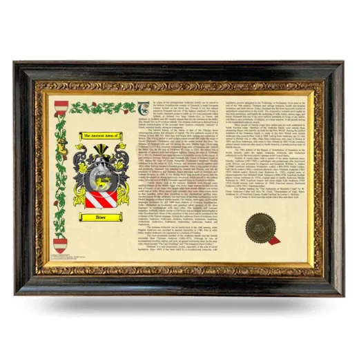 Böer Armorial Landscape Framed - Heirloom