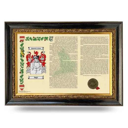 Bøgh Armorial Landscape Framed - Heirloom
