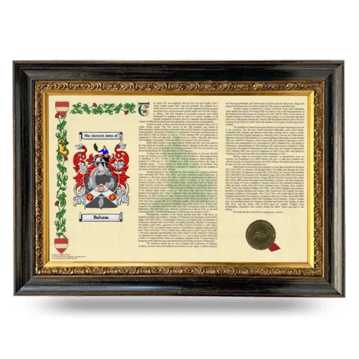 Babam Armorial Landscape Framed - Heirloom