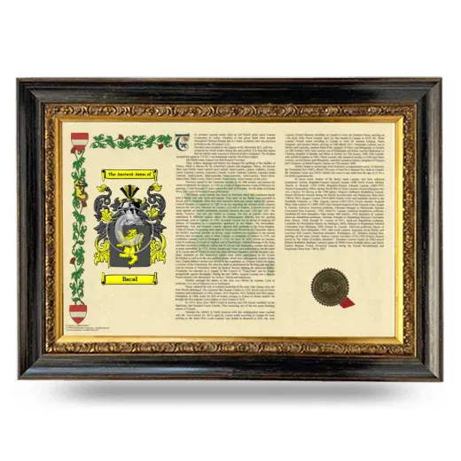 Bacal Armorial Landscape Framed - Heirloom