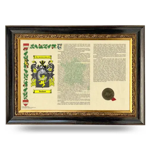Backert Armorial Landscape Framed - Heirloom