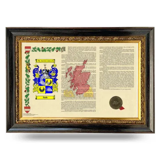 Bade Armorial Landscape Framed - Heirloom