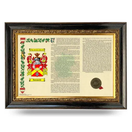 Baesnarde Armorial Landscape Framed - Heirloom