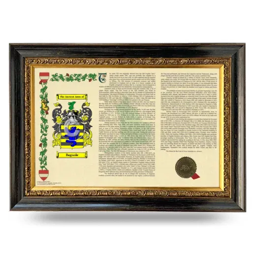 Bagnole Armorial Landscape Framed - Heirloom