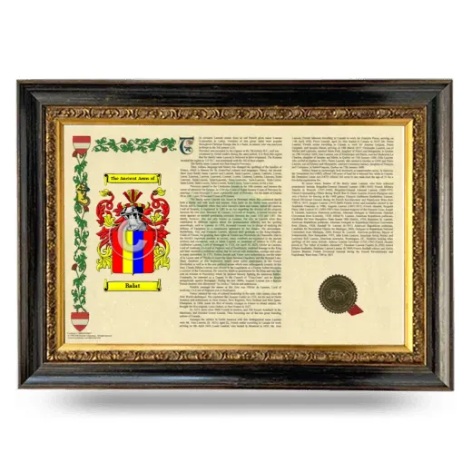Balat Armorial Landscape Framed - Heirloom