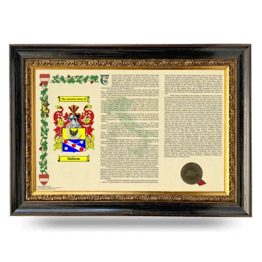 Baldane Armorial Landscape Framed - Heirloom