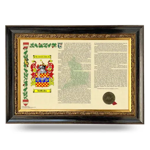Baldbodey Armorial Landscape Framed - Heirloom