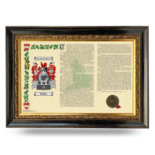 Ballant Armorial Landscape Framed - Heirloom