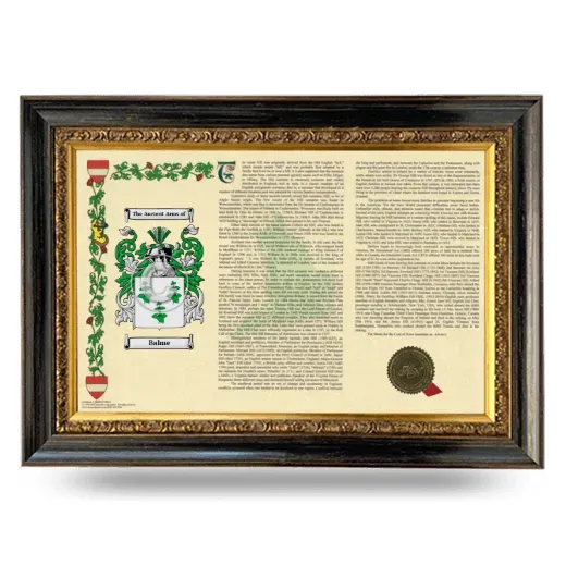 Balme Armorial Landscape Framed - Heirloom