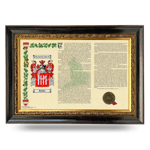 Balsley Armorial Landscape Framed - Heirloom