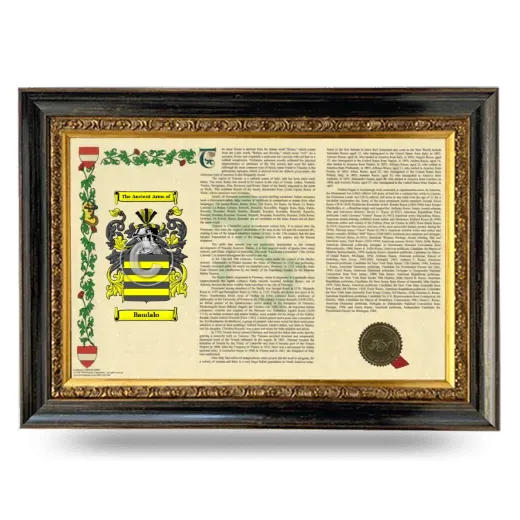 Bandalo Armorial Landscape Framed - Heirloom