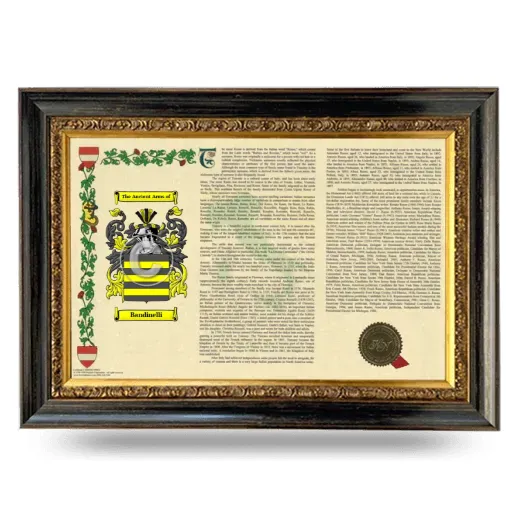 Bandinelli Armorial Landscape Framed - Heirloom