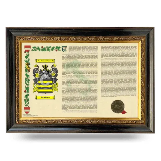 Bandono Armorial Landscape Framed - Heirloom