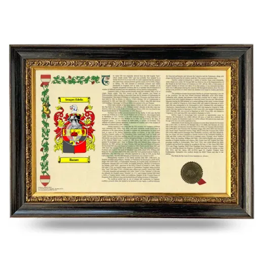 Baner Armorial Landscape Framed - Heirloom