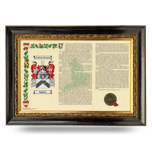 Baperly Armorial Landscape Framed - Heirloom