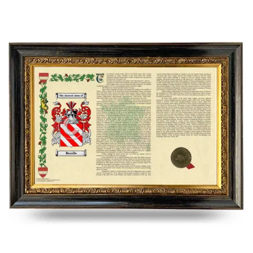 Baralle Armorial Landscape Framed - Heirloom